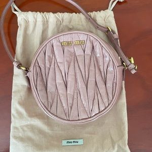 Soft pink Miu Miu mini bag
